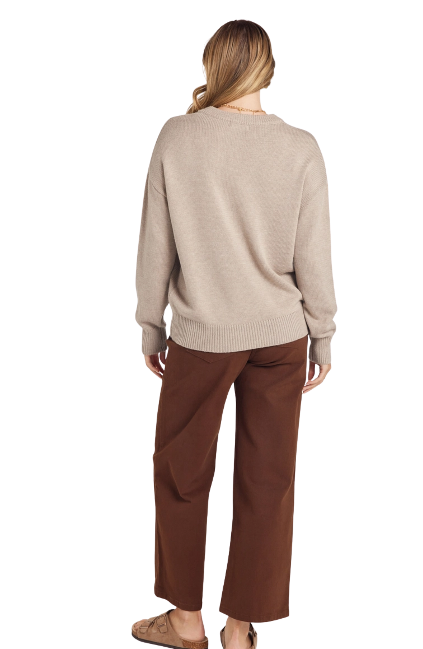 Ribbed Long Sleeve Sweater