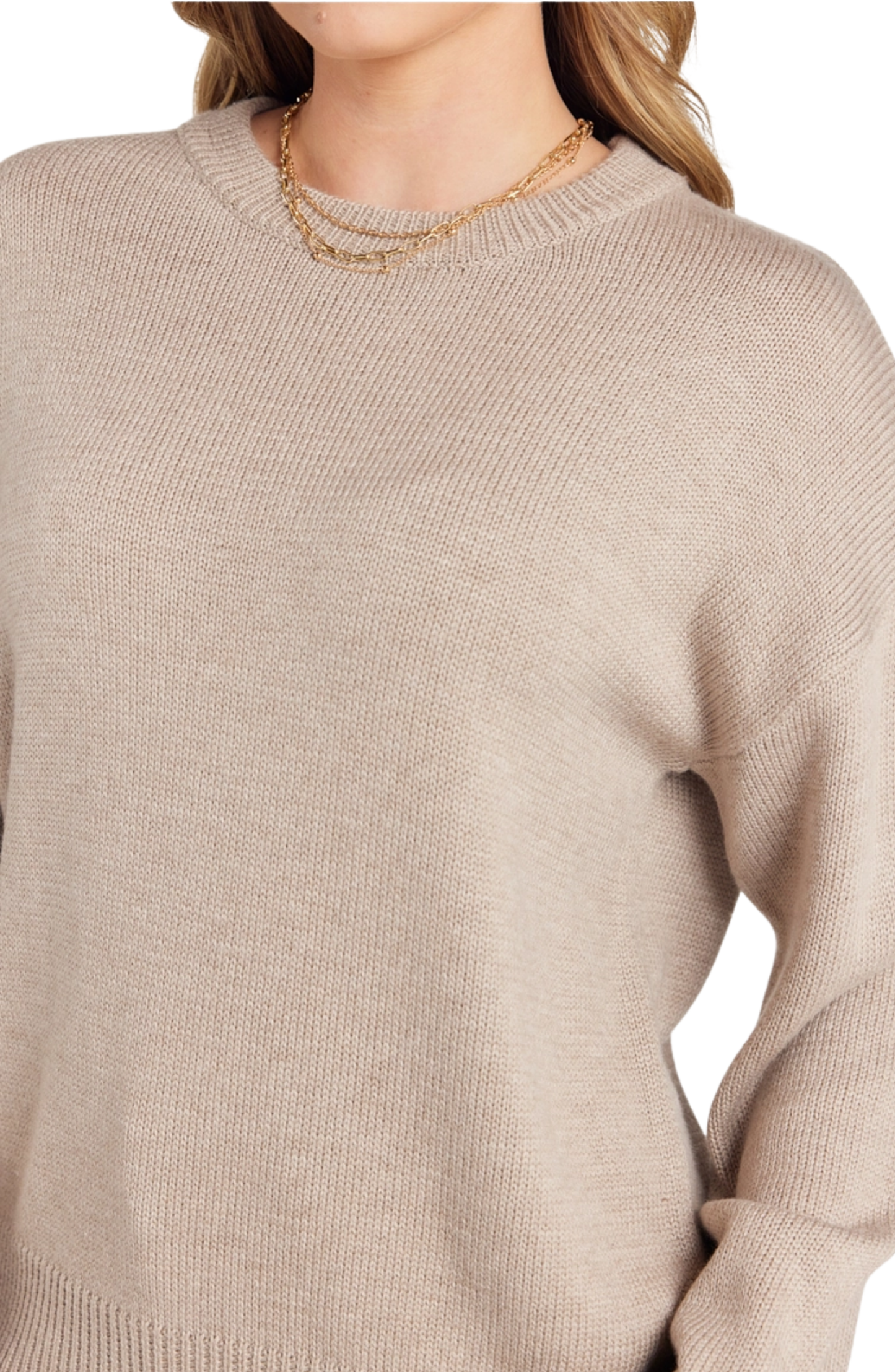 Ribbed Long Sleeve Sweater