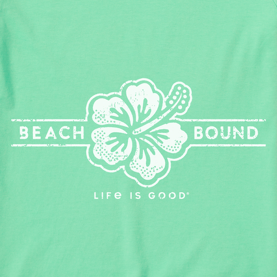 Life is Good Women's Beach Bound Sleeveless High-Low Crusher Tank (Spearmint Green)