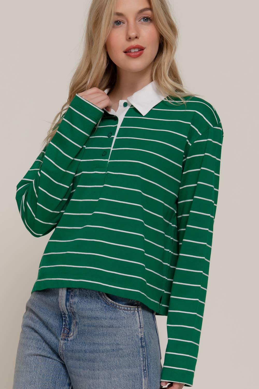 Long Sleeve  Polo Shirt