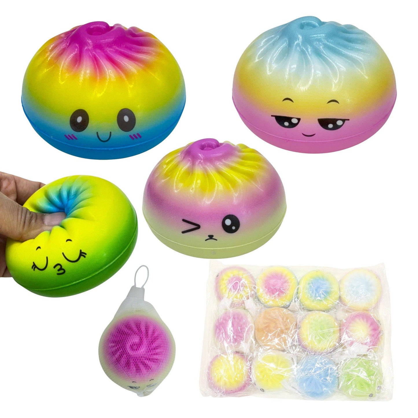 Rainbow Foam Squishy Dumpling