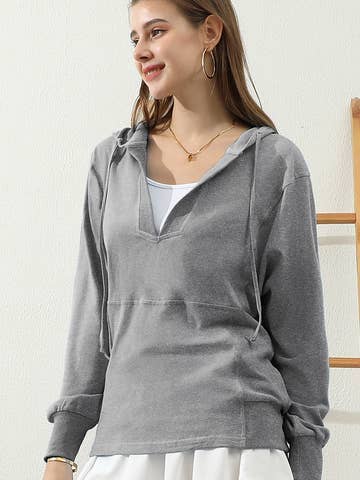 Basic Lightweight Pullover Hoodie Sweatshirt (Regular & Plus Size)