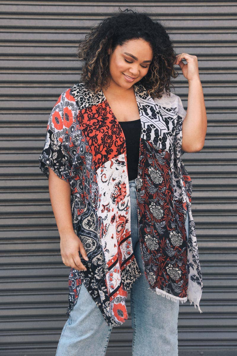 Floral Patchwork Kimono