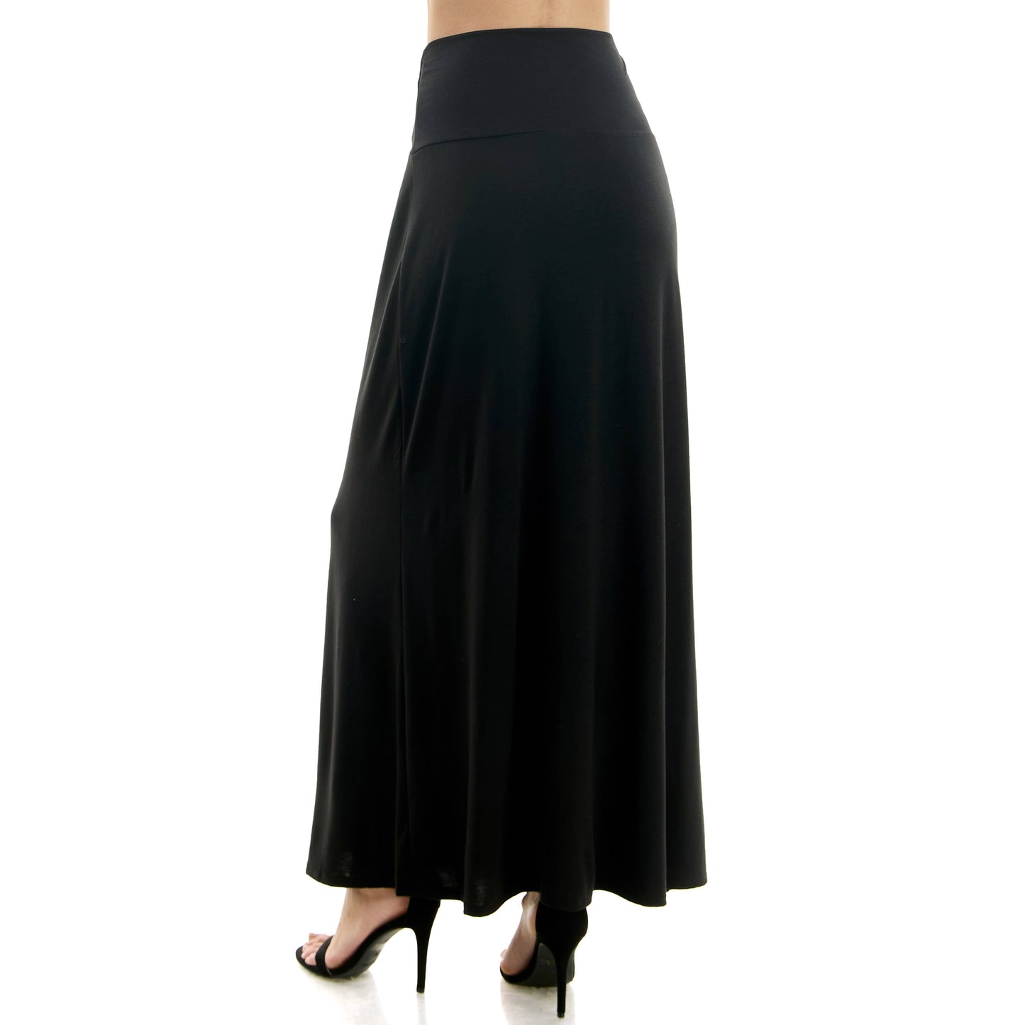 High Waist Maxi Basic Skirt