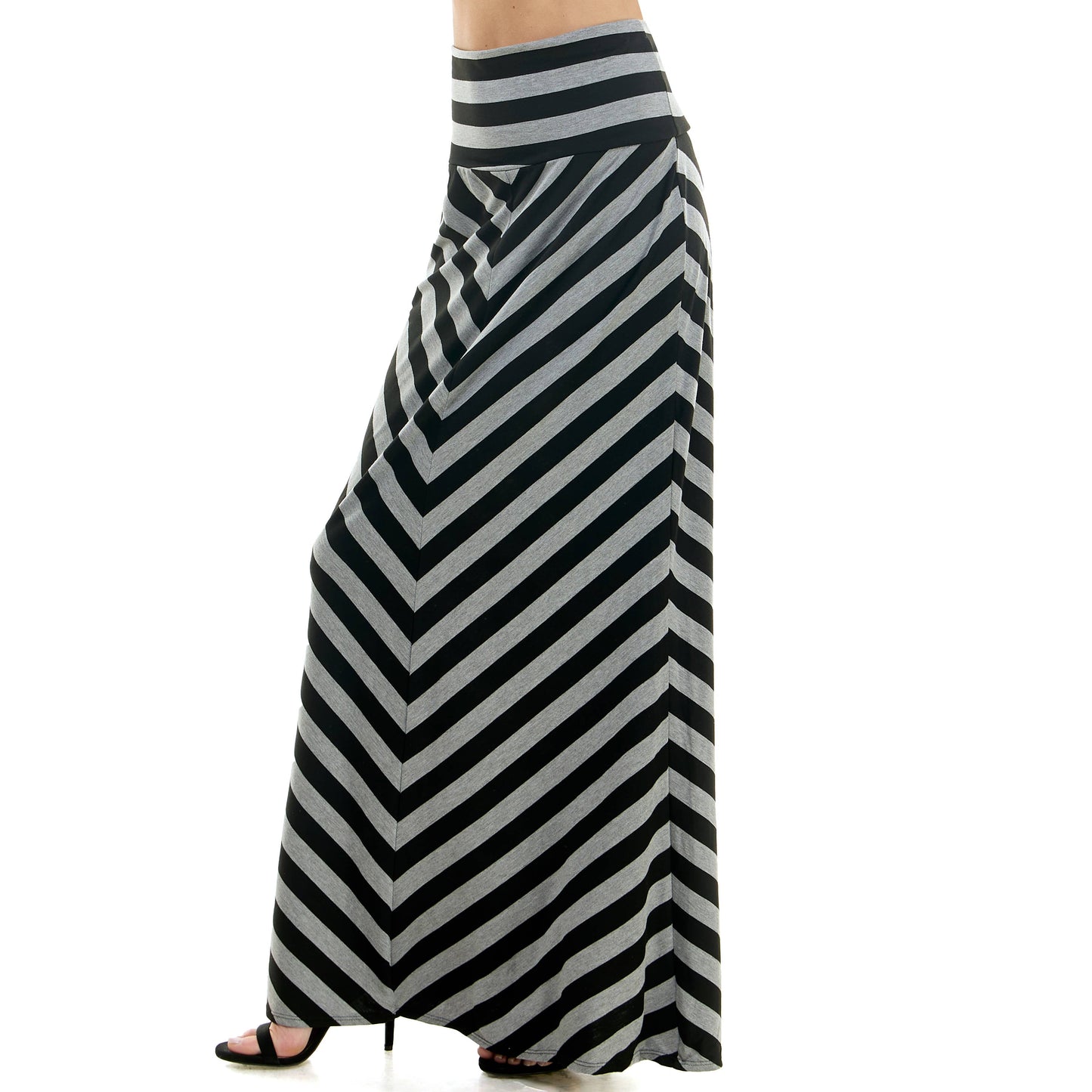High Waist Maxi Basic Skirt