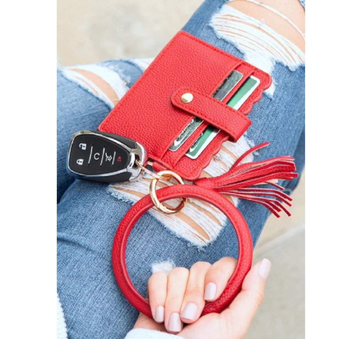 Bangle Keychain and Wallet with ID Window