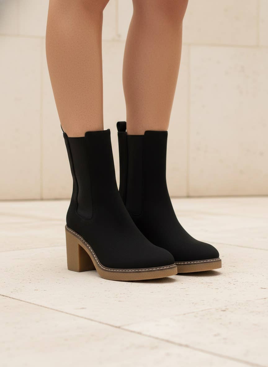 Colt Mid Shaft Chelsea Boots with Block Heel