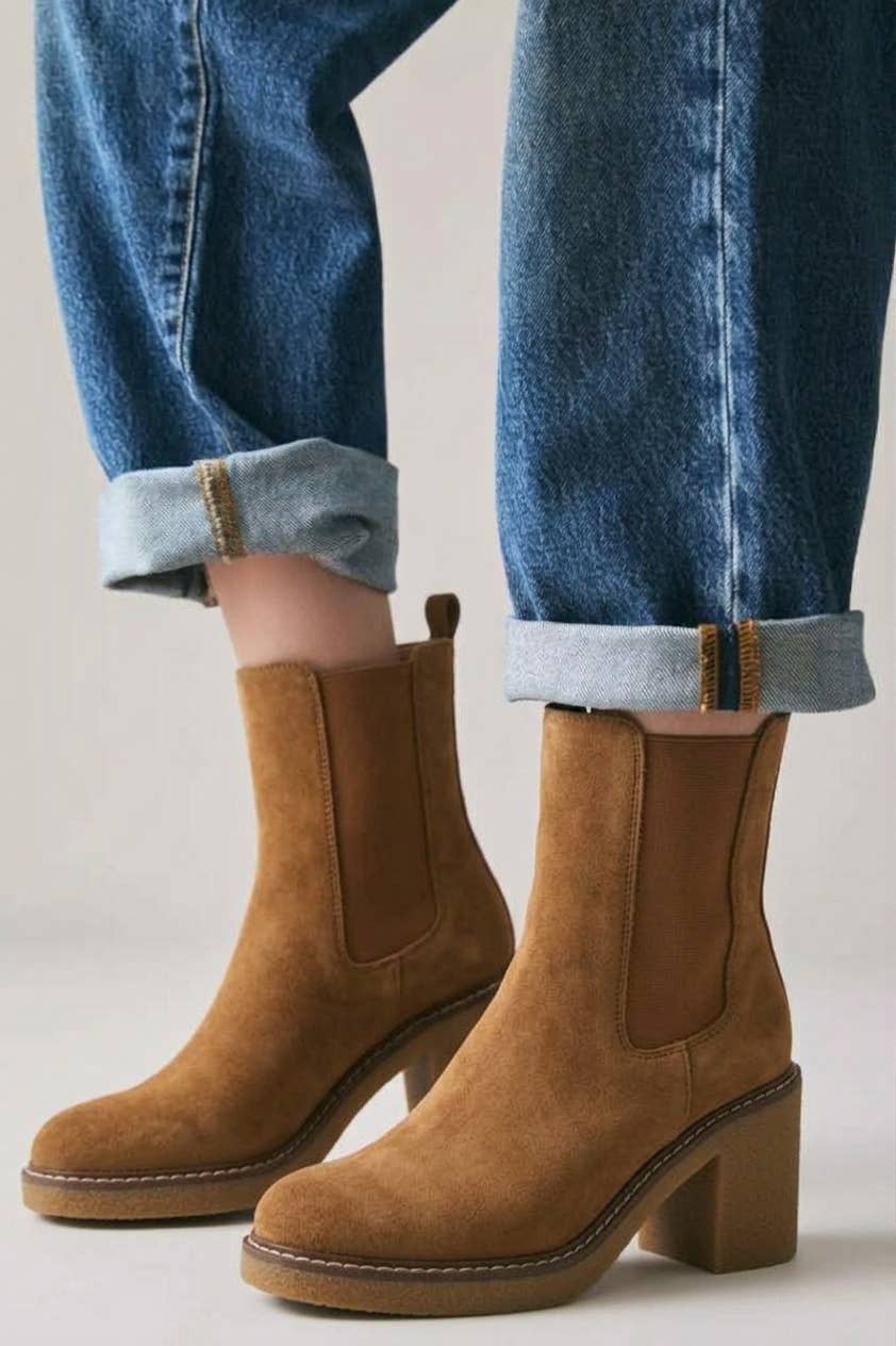 Colt Mid Shaft Chelsea Boots with Block Heel