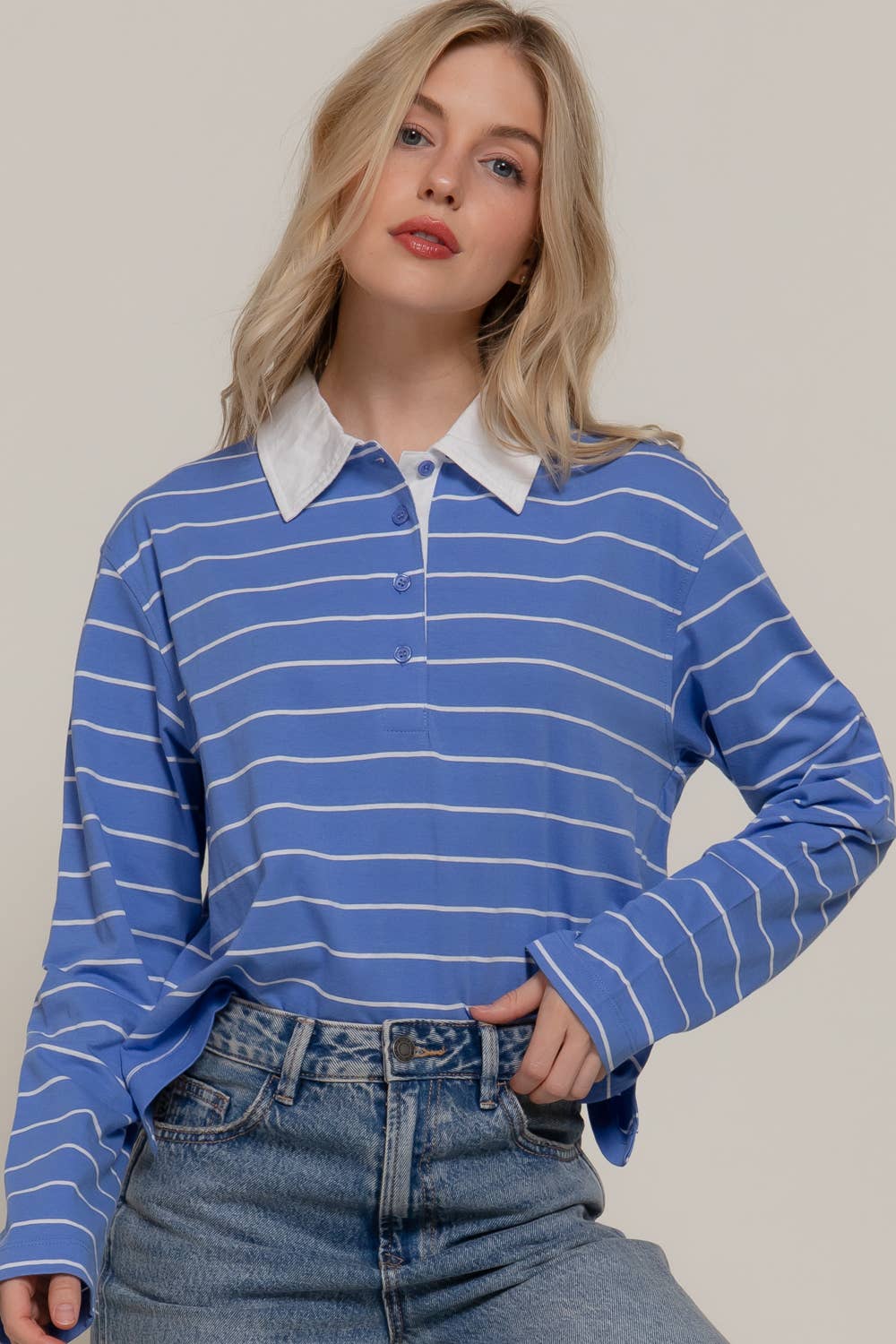 Long Sleeve  Polo Shirt
