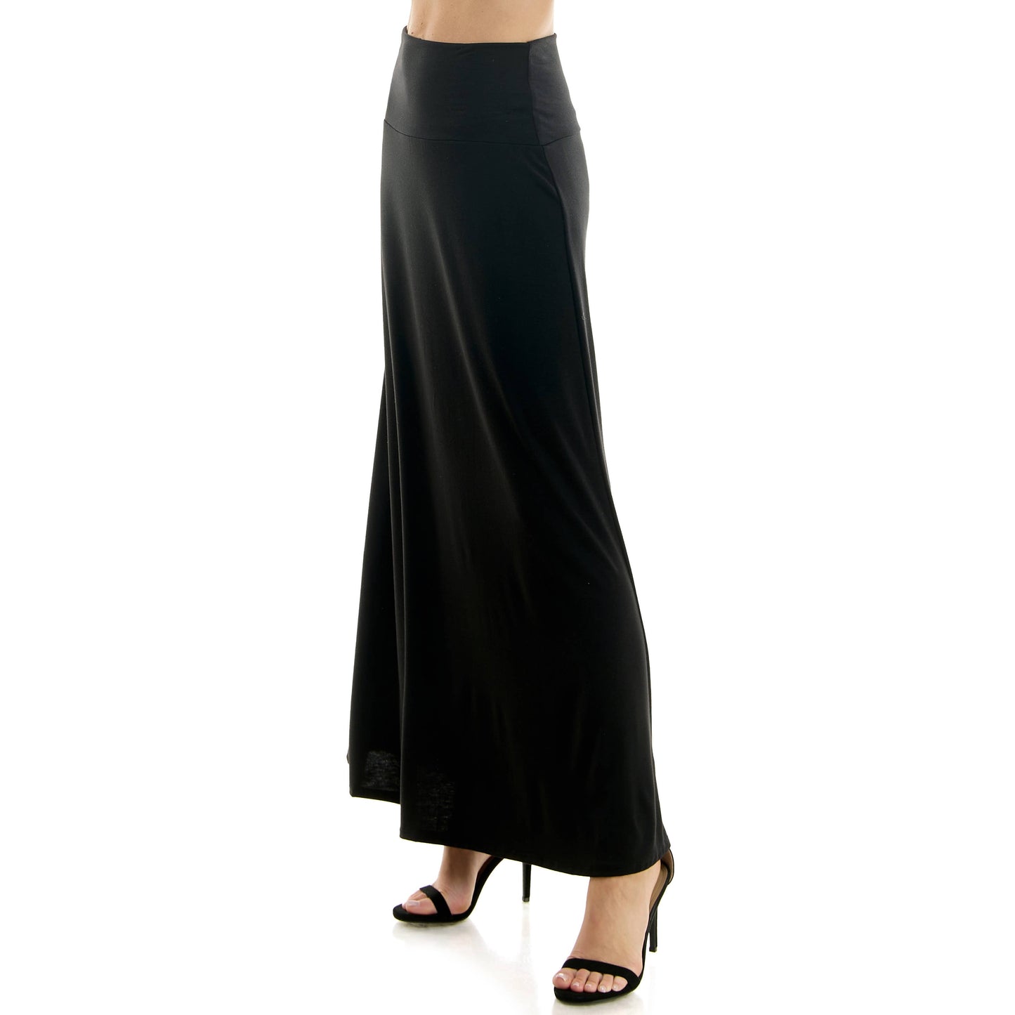 High Waist Maxi Basic Skirt