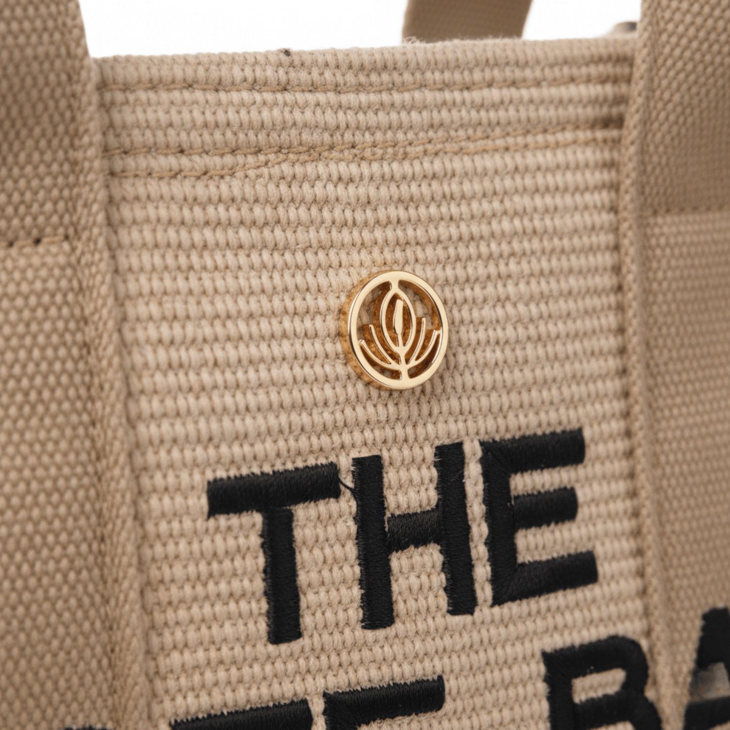 Canvas Tote Bag with Black Trim