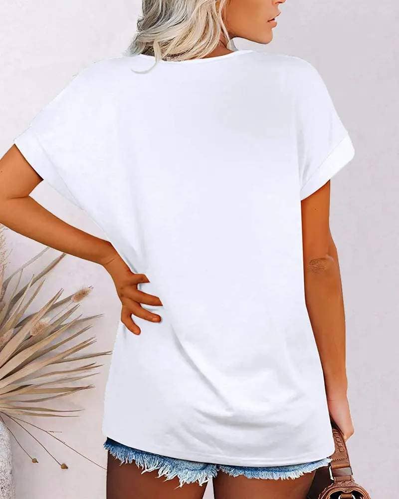 Batwing sleeve split hem basic t shirt (black)