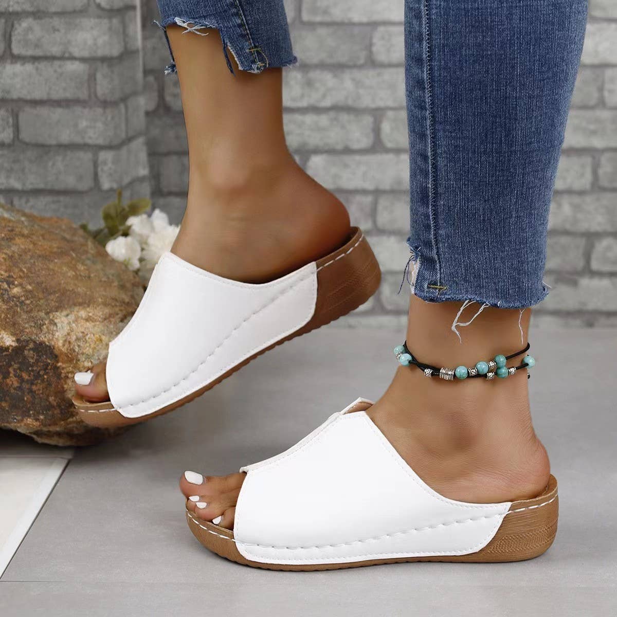 Trendy Simple Wedge Sandals