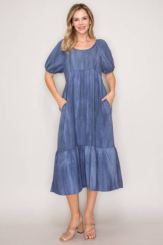 Midi Dress with Pockets
