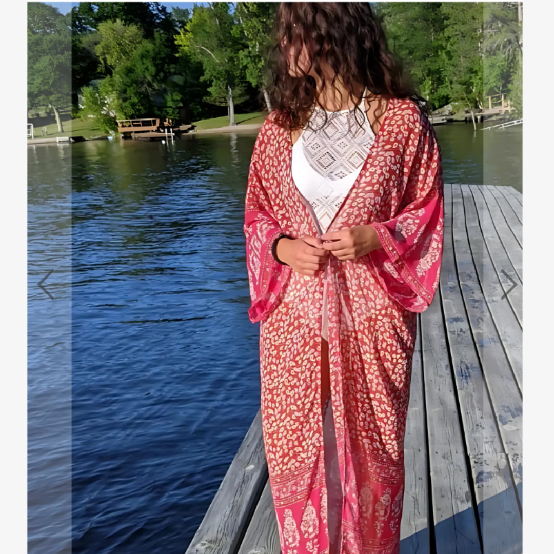 Sheer Insect Repelling Getaway Kimono
