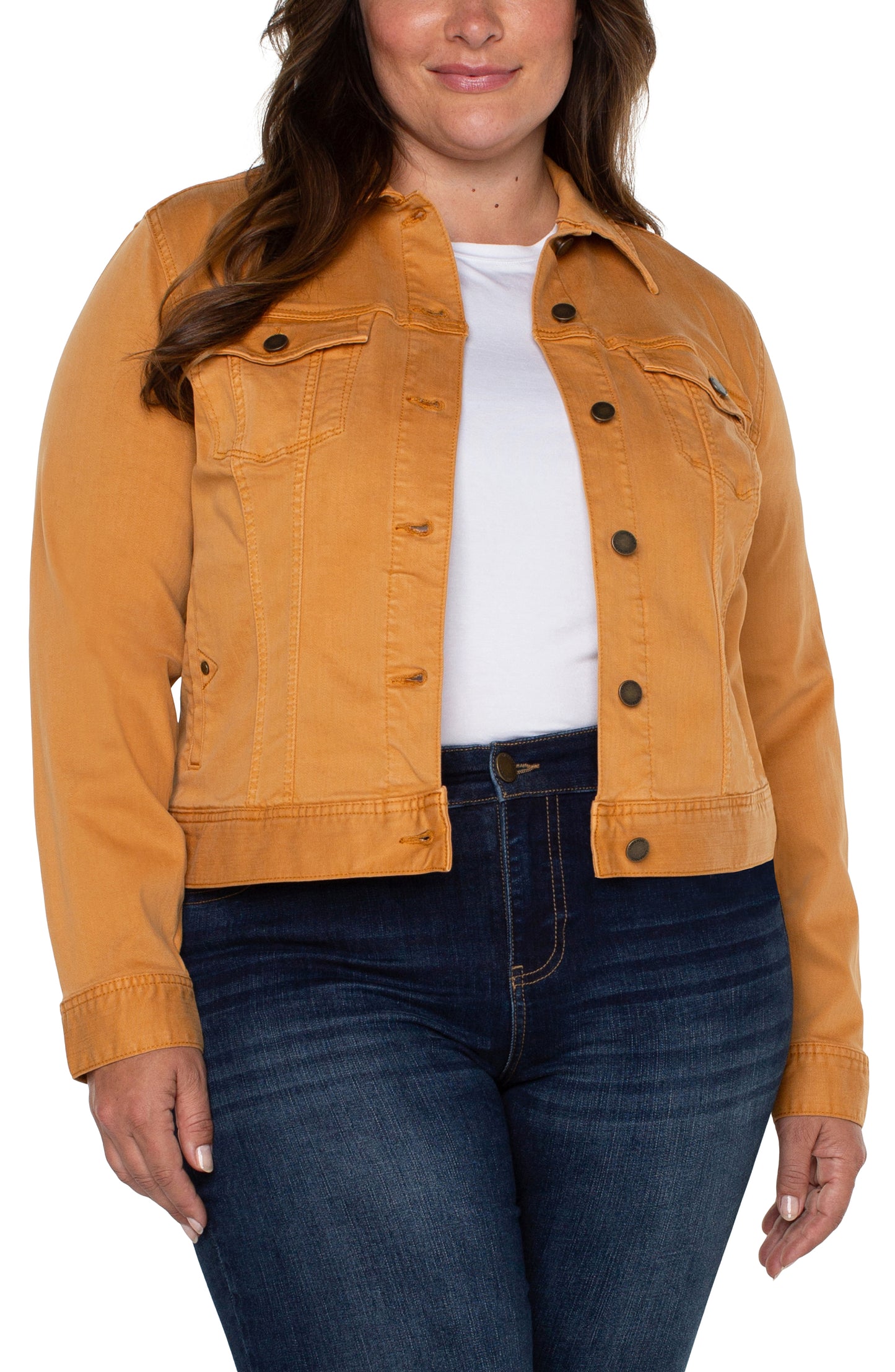 Liverpool Classic Jean Jacket (Monterey Sand and Amber Dawn)