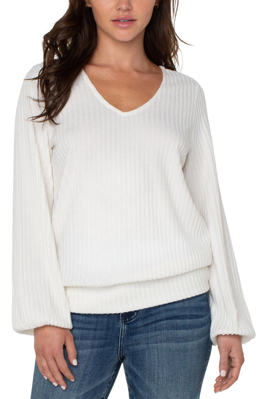Liverpool Twist Back Knit Top (Solid Colors)