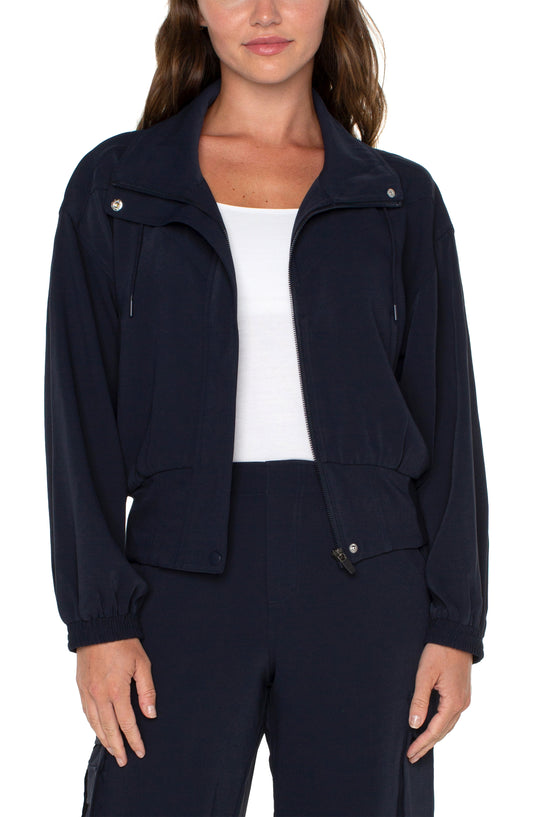 Liverpool Zip Up Dolman Jacket (Lunar Blue)