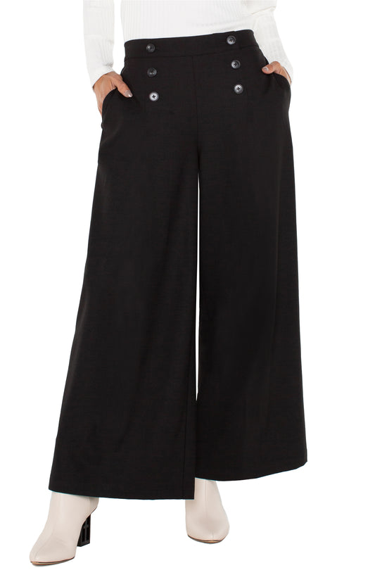 Liverpool Sailor Wide Leg (28" inseam) (Black)