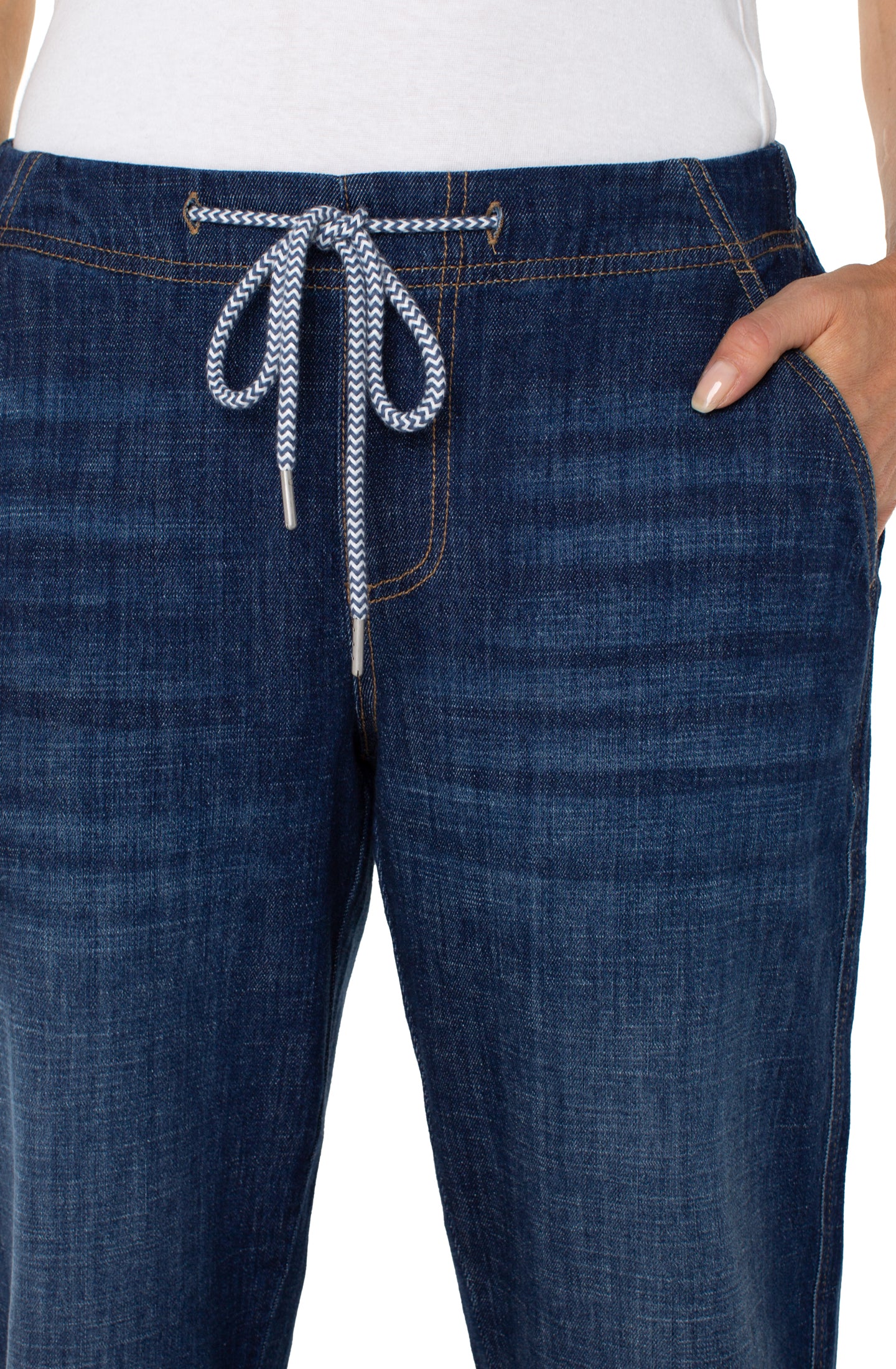 Liverpool The Rascal with Back Pocket Flaps (24"/27" inseam) (San Gabriel)