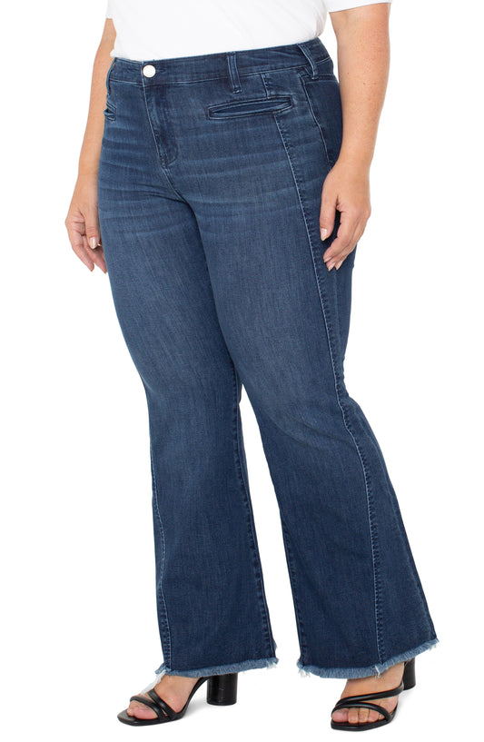 Liverpool Hannah w/ Welt Pockets Front Seam Detail Plus Size (32" Inseam) (Mount Dora)