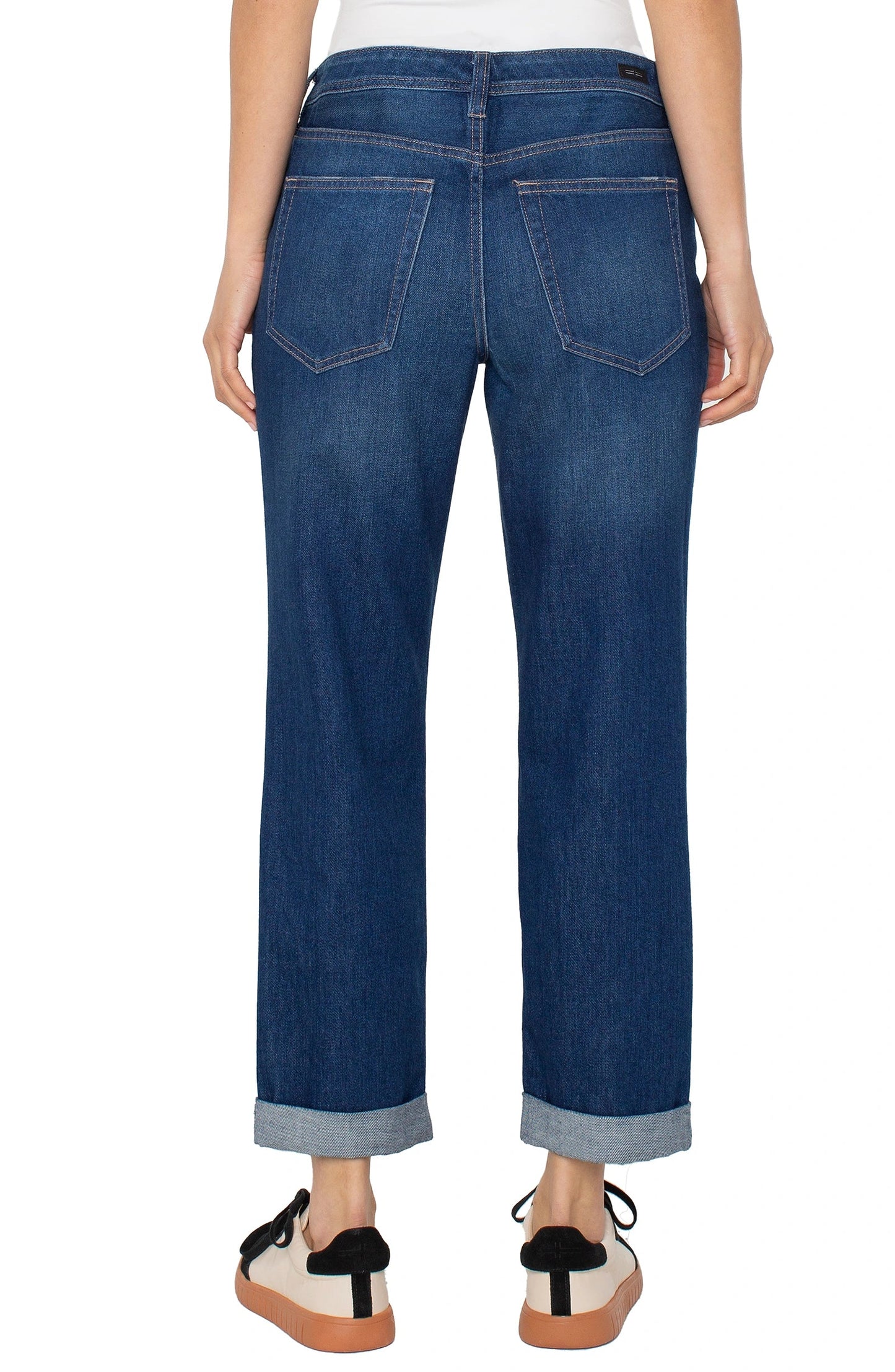 Liverpool The Keeper Boyfriend Rolled with Zip Fly (29"/26" inseam) (Pleasant Creek)