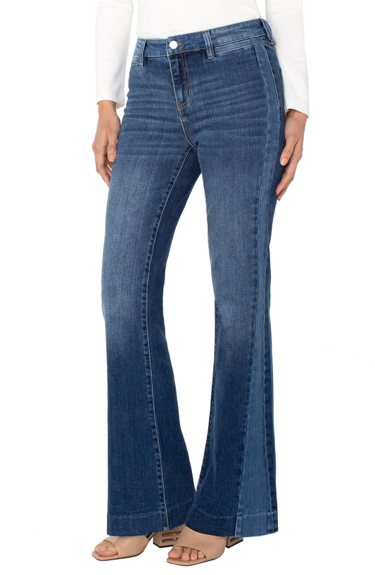 Liverpool Hannah Flare w/ Blocking Details (32" inseam)