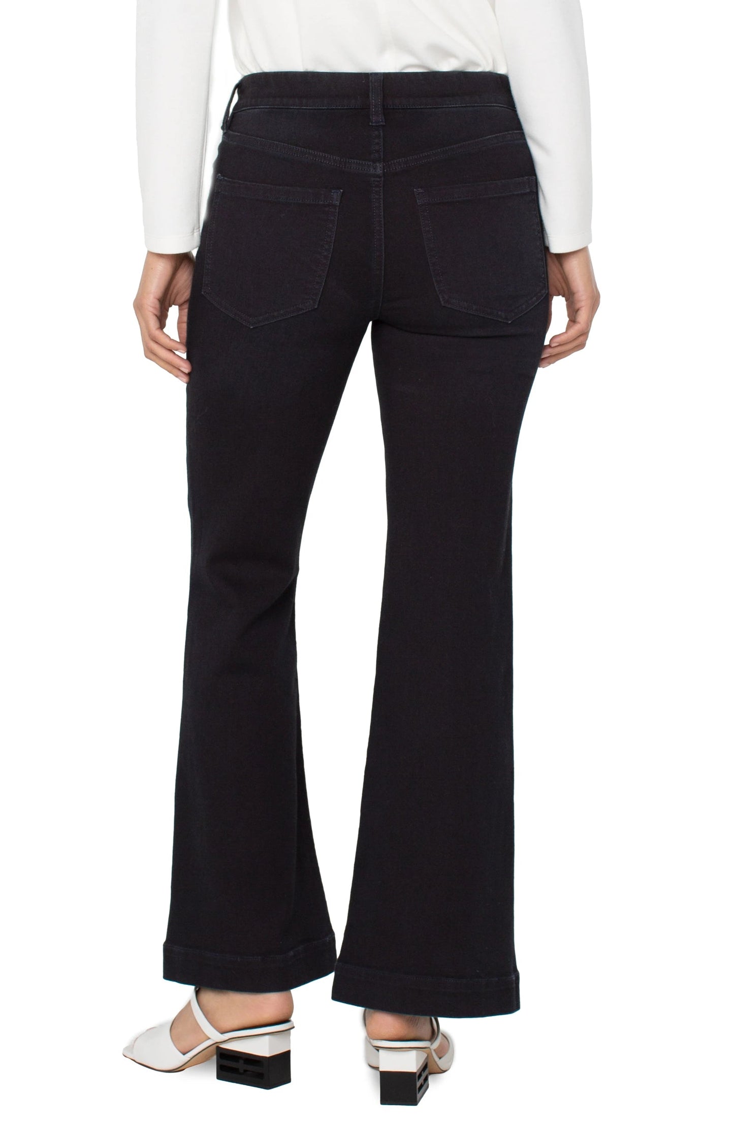 Liverpool The Gia Glider® Flare with Wide Hem (30" inseam Apollo)