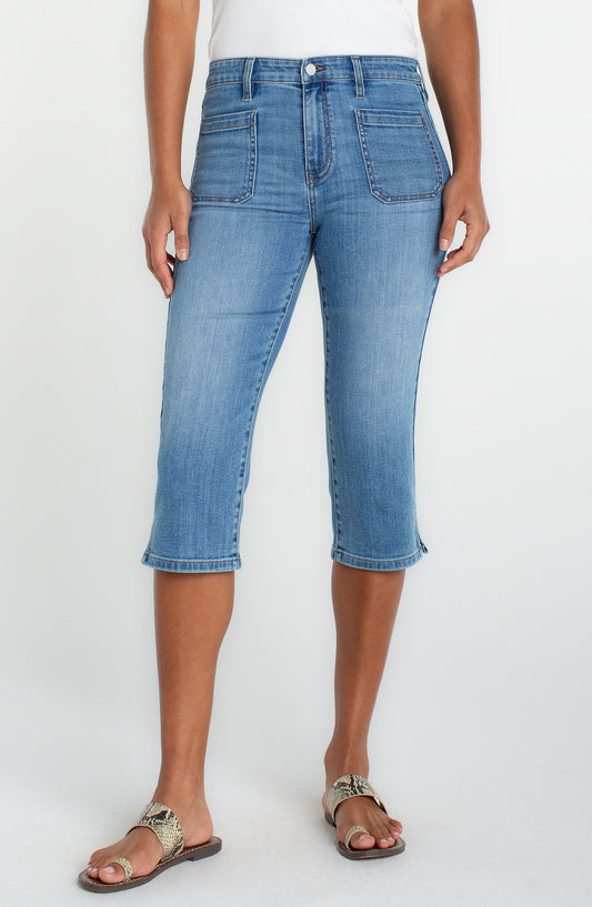 Liverpool Capri W/ Patch Pockets (19" Inseam)