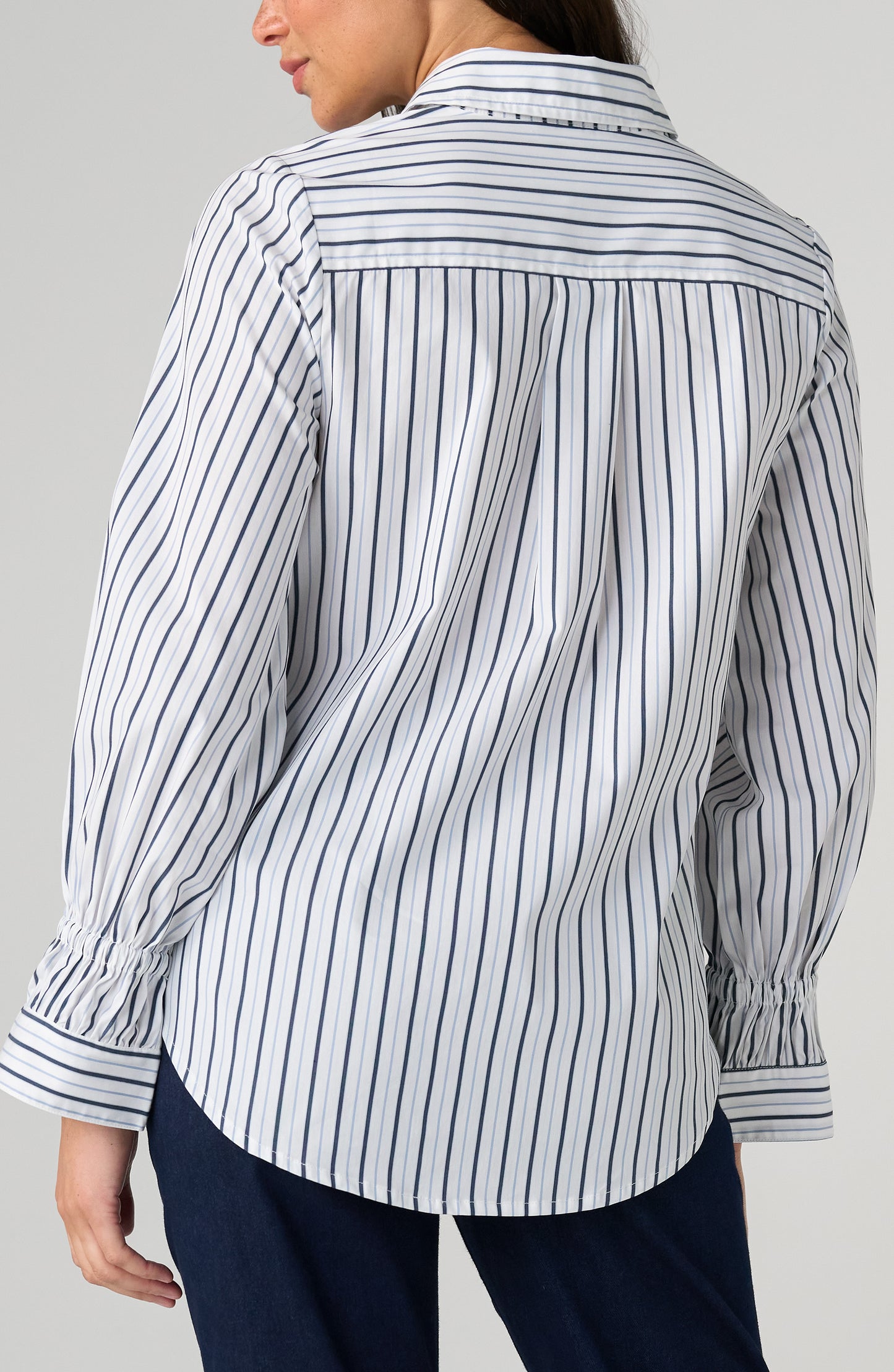 Liverpool Adjustable Sleeve Button Front Woven Top