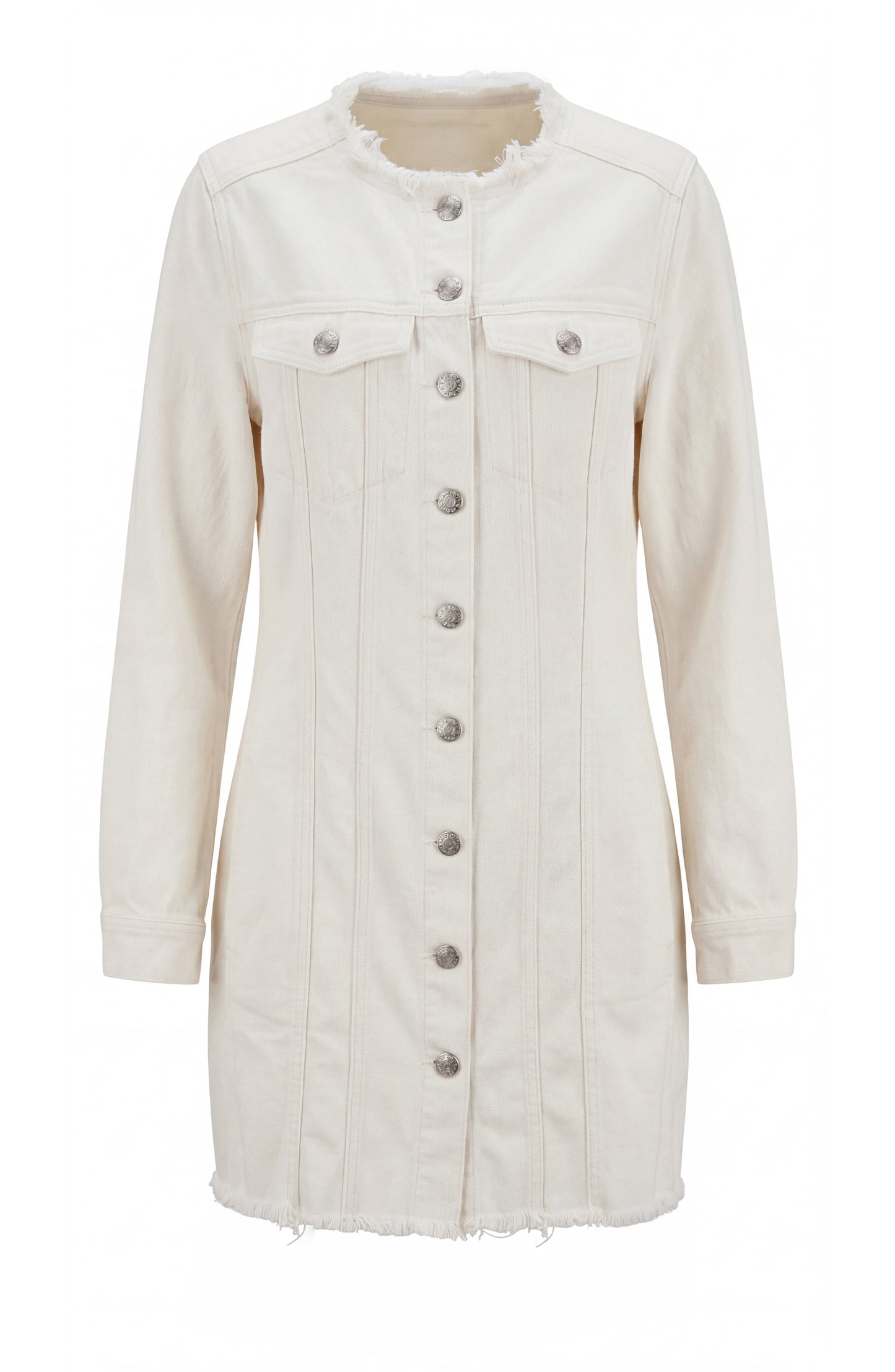 Liverpool Collarless Trucker Dress