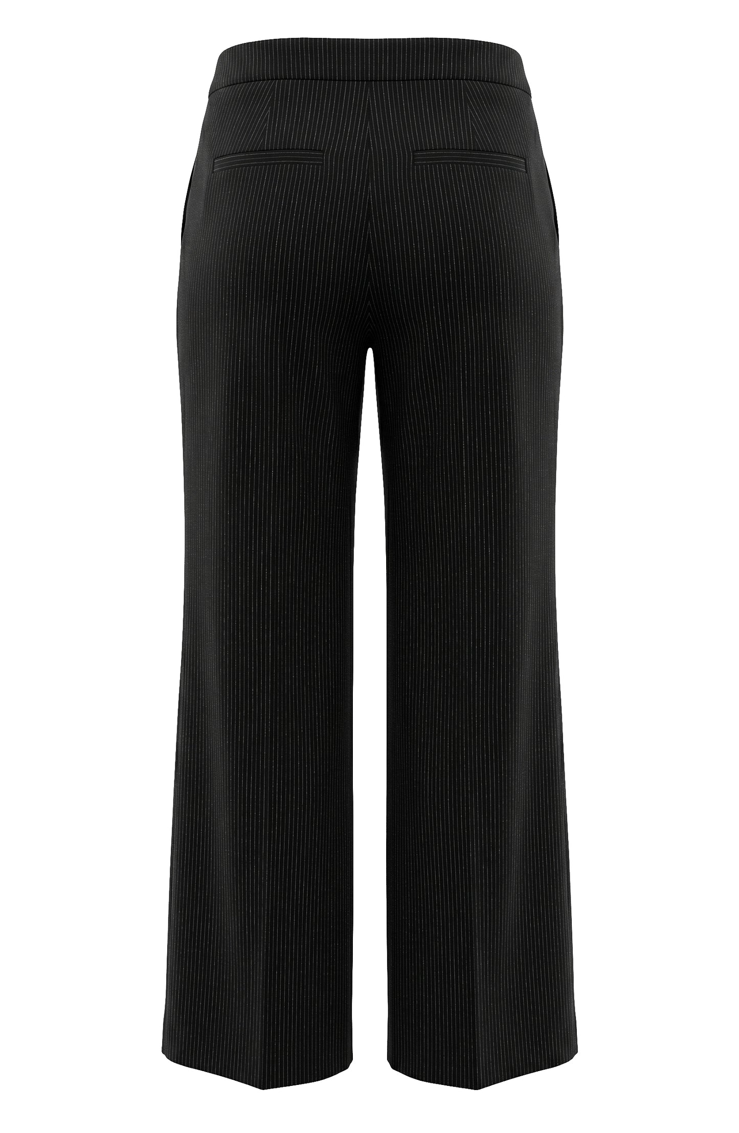 Kayla Pull-On Wide Leg Trouser (Black Multi)