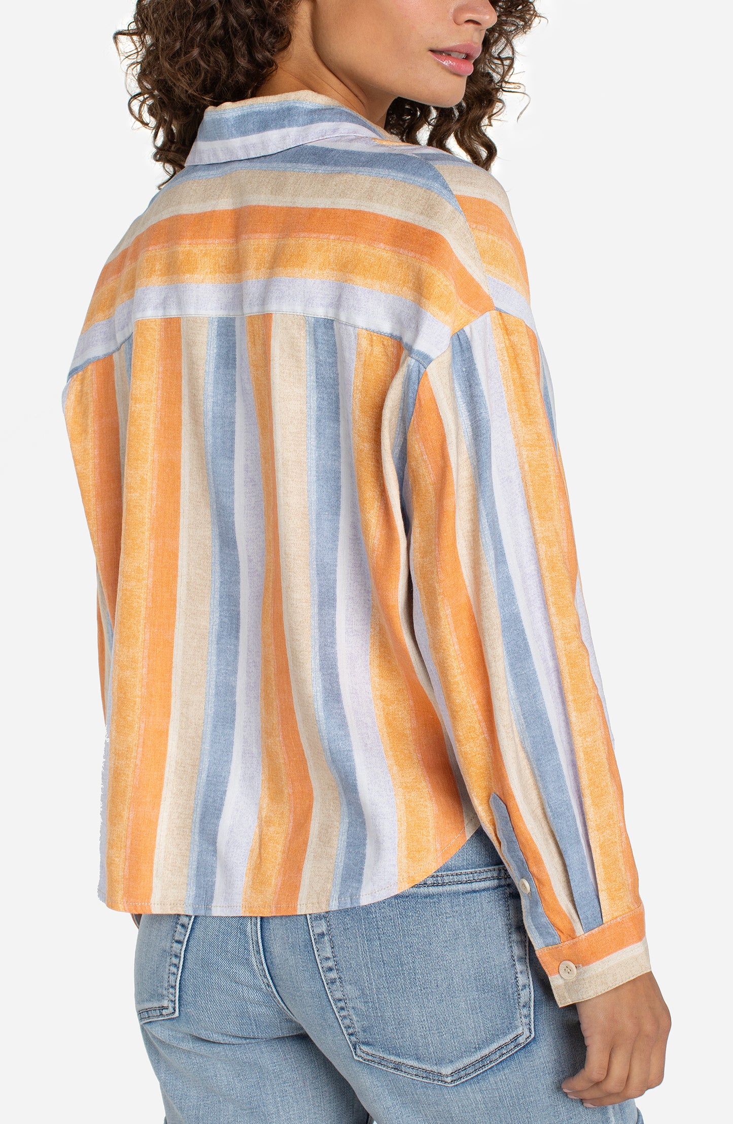 Liverpool Long Sleeve Relaxed Button Down Shirt