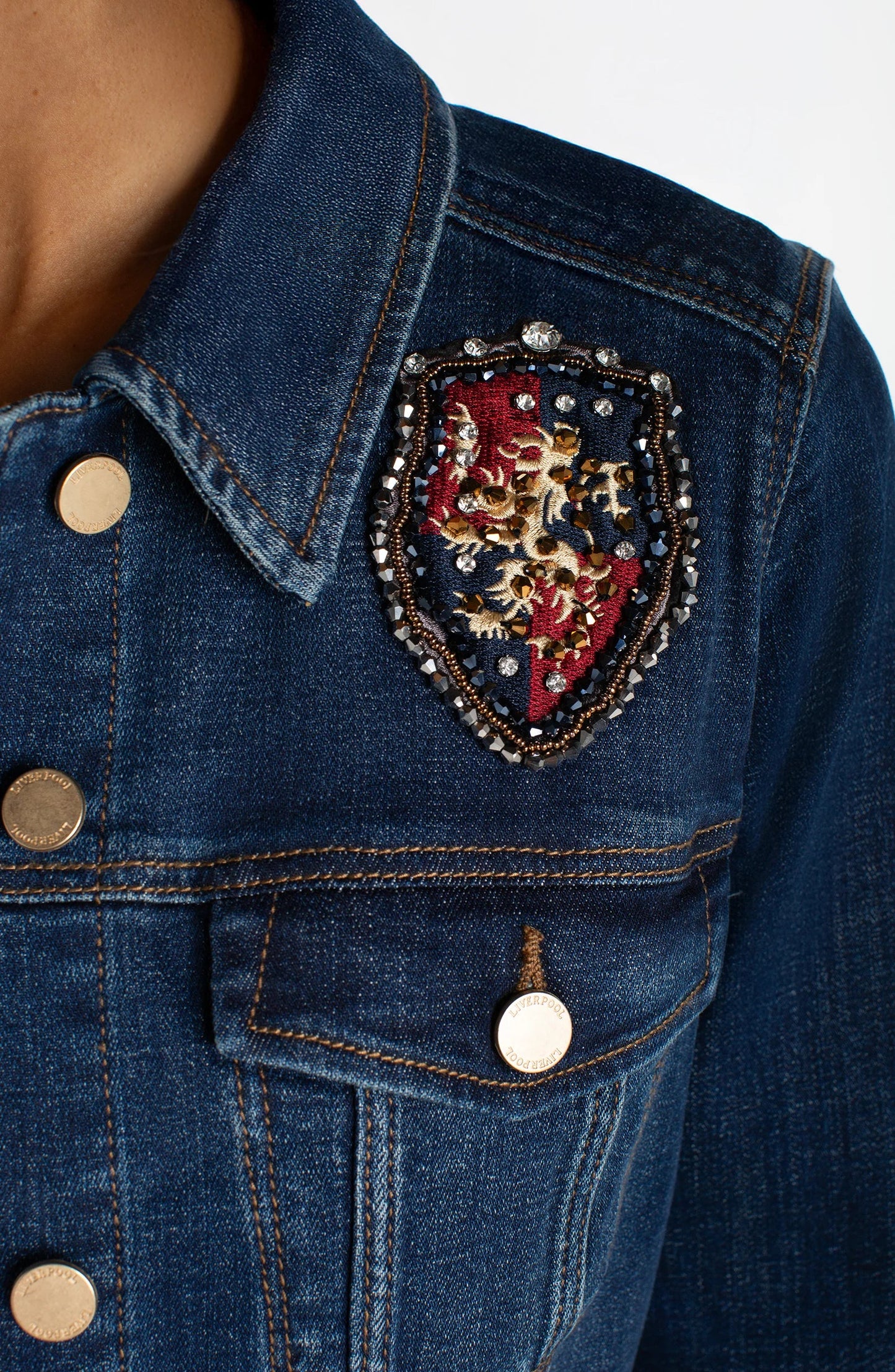 Liverpool Classic Jean Jacket Luxe Collection (Steady Heart)