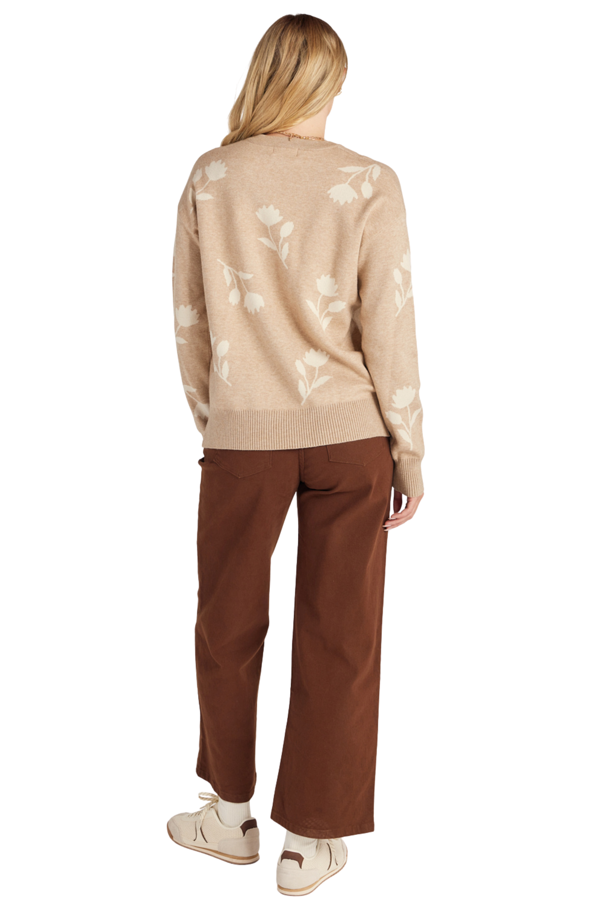 Flower Jacquard Sweater