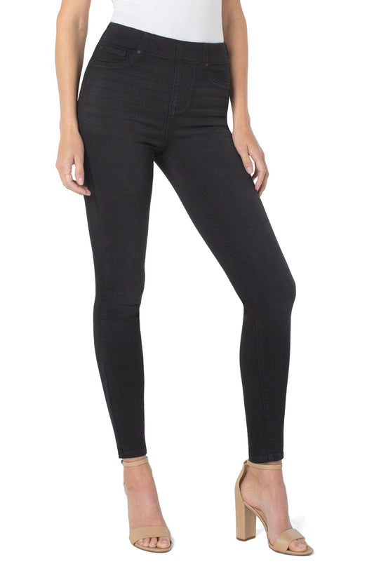 Liverpool Chloe Skinny Pull On (30" inseam) (Reservoir)