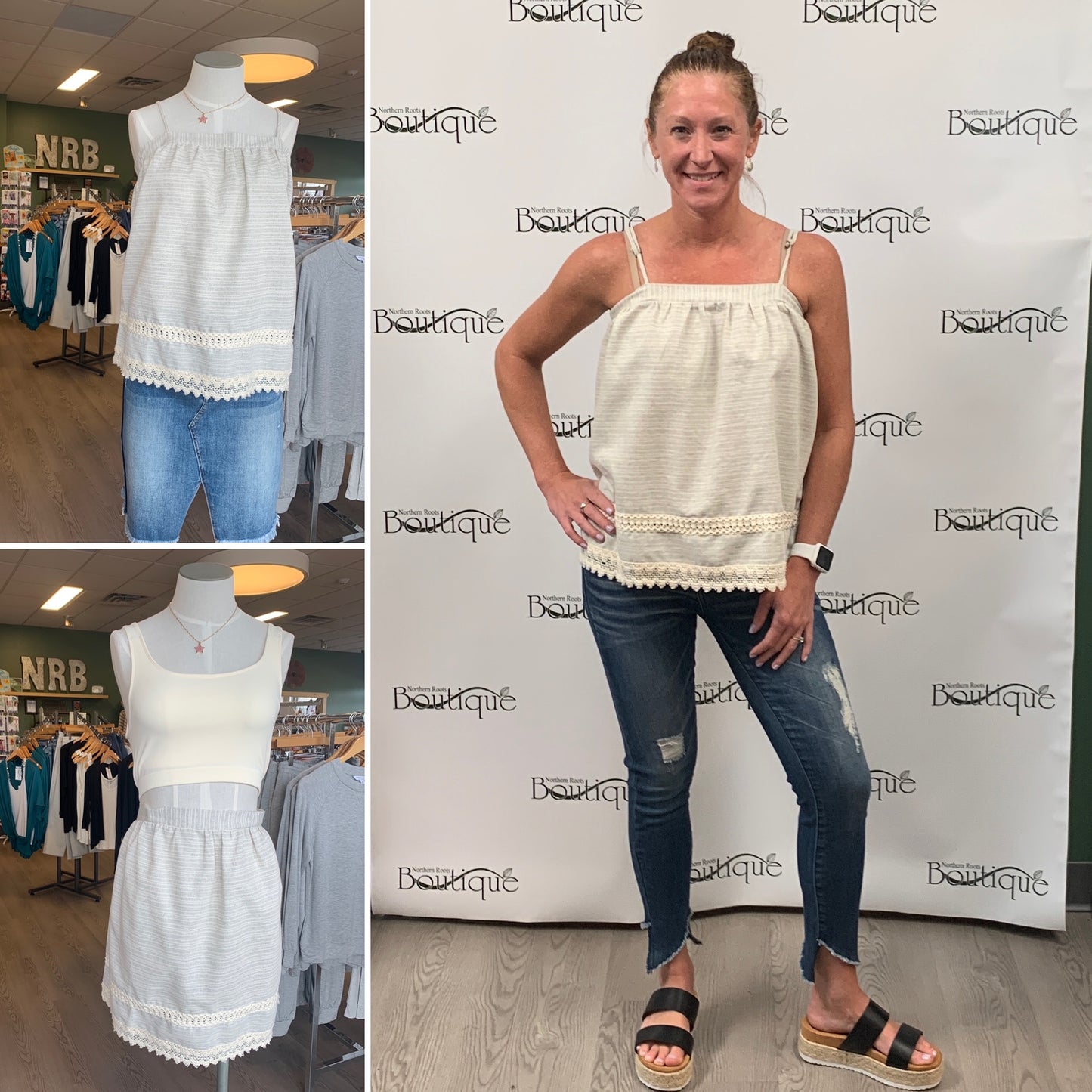 Striped Weave Tank or Skirt