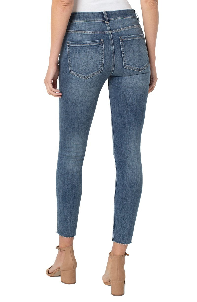 Liverpool Gia Glider Ankle Skinny with Cut Hem ECO (28" inseam) (Gunnison)