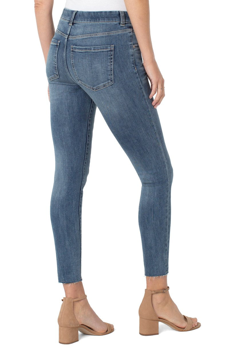 Liverpool Gia Glider Ankle Skinny with Cut Hem ECO (28" inseam) (Gunnison)