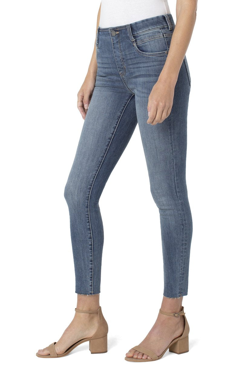 Liverpool Gia Glider Ankle Skinny with Cut Hem ECO (28" inseam) (Gunnison)