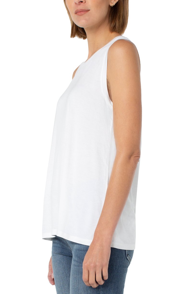 Liverpool Sleeveless Scoop Neck Knit Tank (Solid)