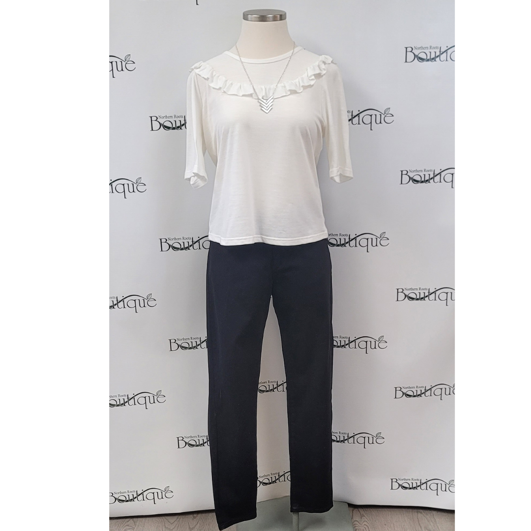 High Waist Straight Leg Butt Lifting Dress Pants