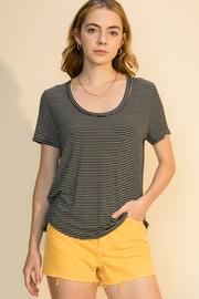 Scoop Neck Short Sleeve Top