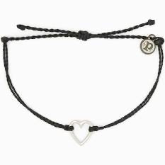 Puravida Open Heart Bracelet Silver