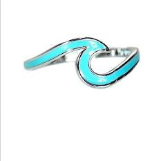 Puravida Enameled Wave Ring