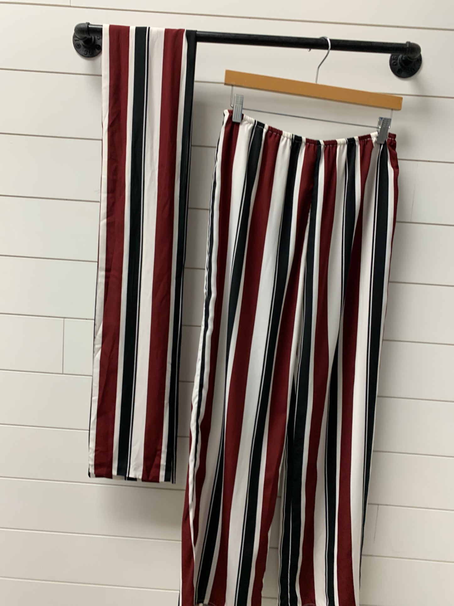 Multi Stripe Pants with matching scarf