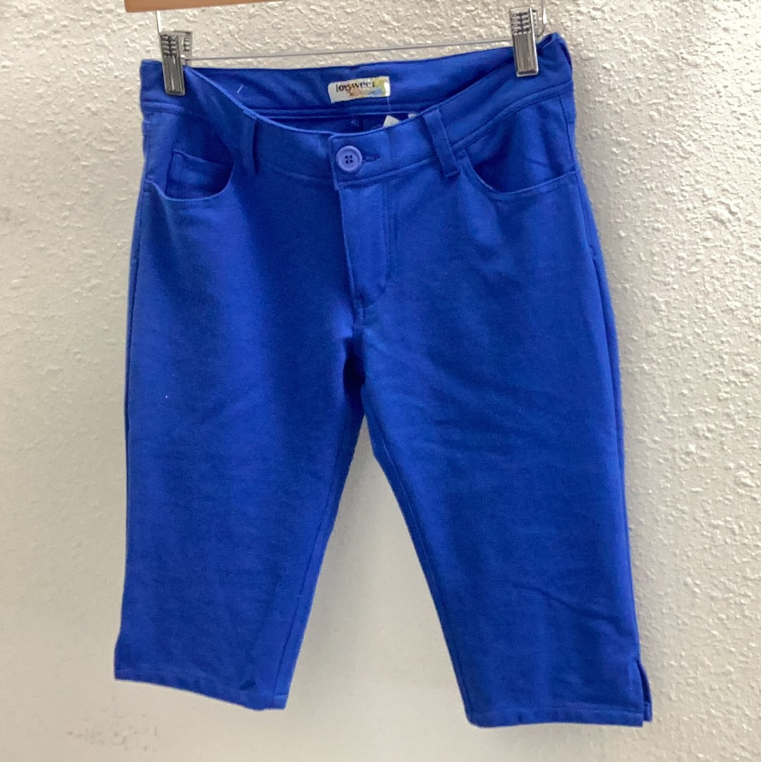 Royal Blue Ponte Bermudas Shorts