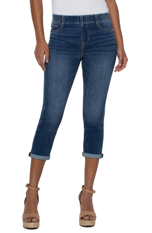 Liverpool Chloe Crop Skinny with Rolled Cuff Jeans (fowler)