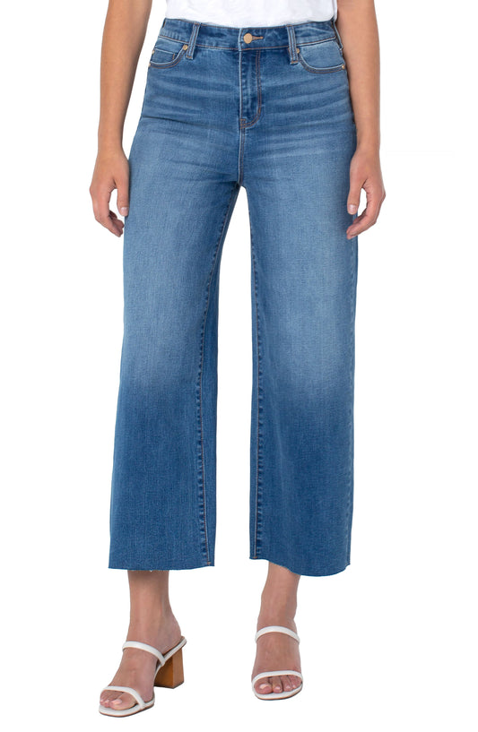Liverpool Stride Highrise Crop Wide w/ Cut Hem 26" inseam (seaford)