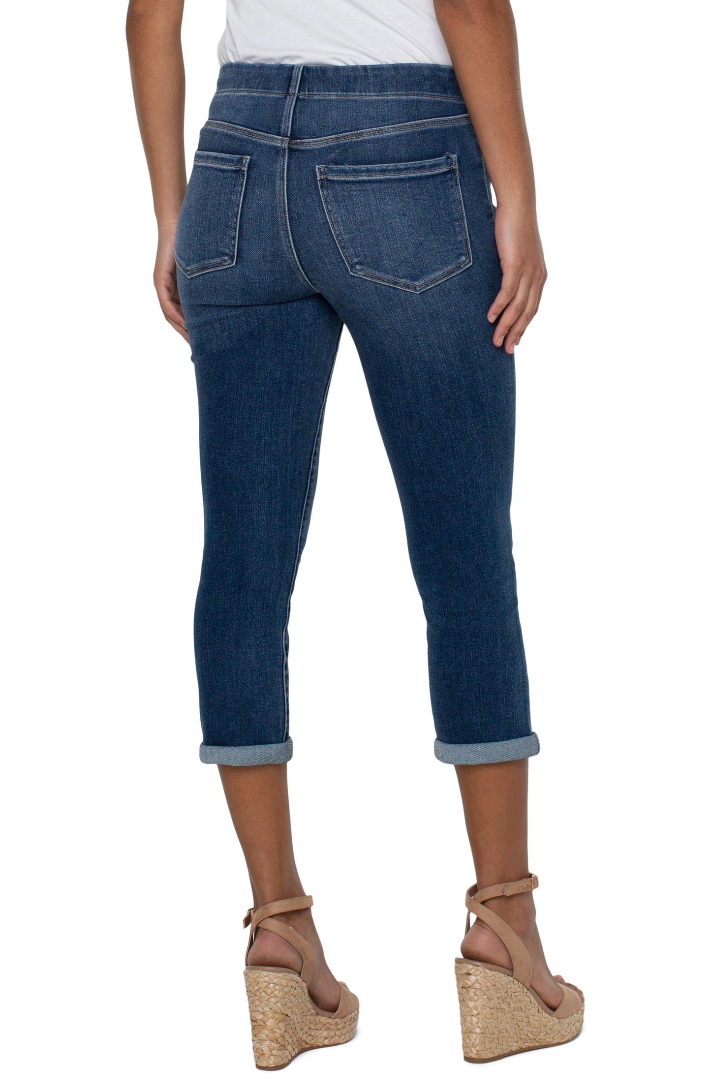 Liverpool Chloe Crop Skinny with Rolled Cuff Jeans (fowler)